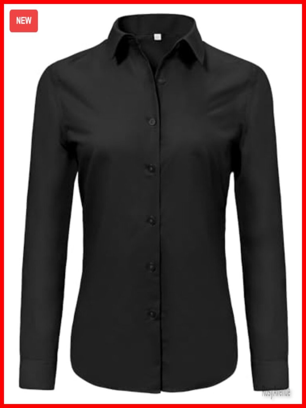 Super Soft Wrinkle Free Button Down Shirt Long Sleeve Business Casual Blouse